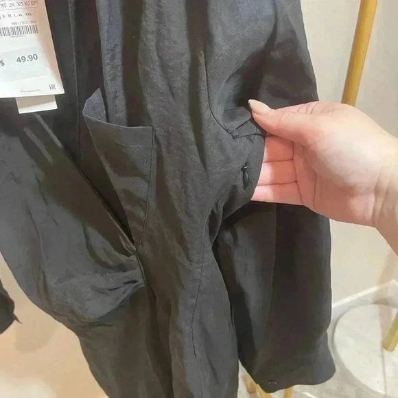 NWT Zara Black Wrap Dress - Picture 6 of 6